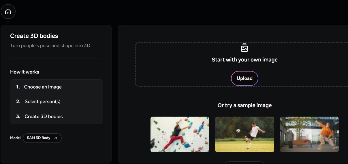 SAM 3D 照片图片3D化
